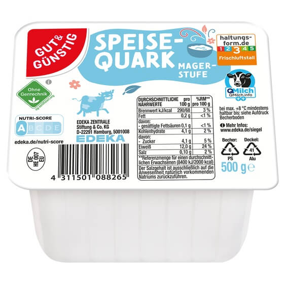 G&G Speisequark Mager 500g