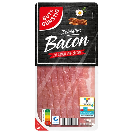 Bacon geschnitten 100g G&G