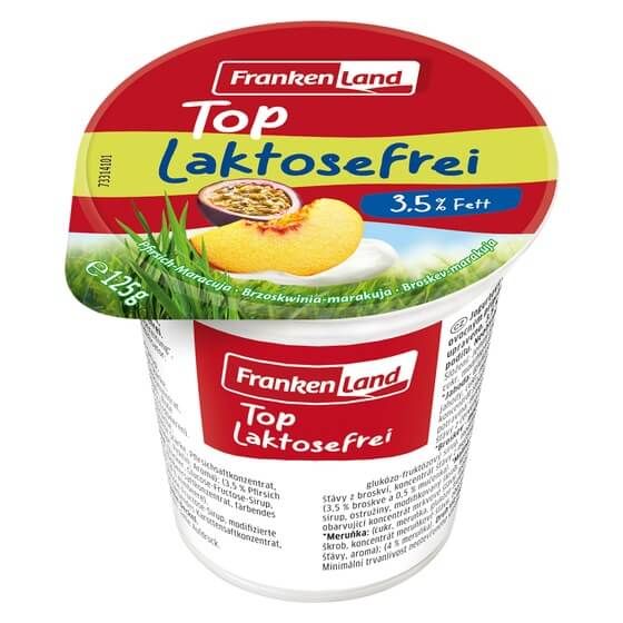 Fruchtjoghurt sortiert 3,5% lactosefrei 20x125g Frankenland