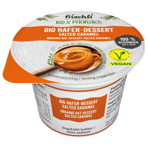 Hafermilch Dessert Salted Caramel Bio 85g Frischli