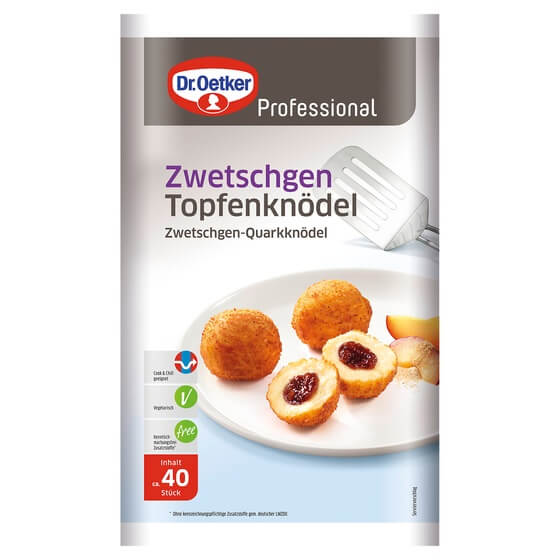 Topfenknödel Zwetschgen 40x65g TK 2,6Kg Oetker