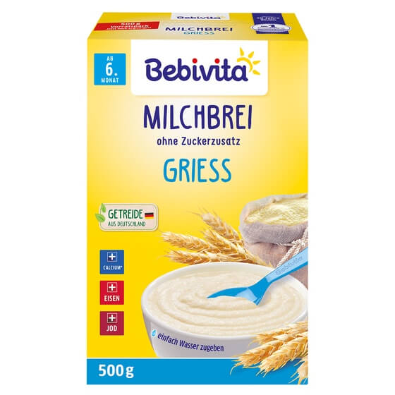 Milchbrei Grieß 500g ab 6. Monat Bebivita