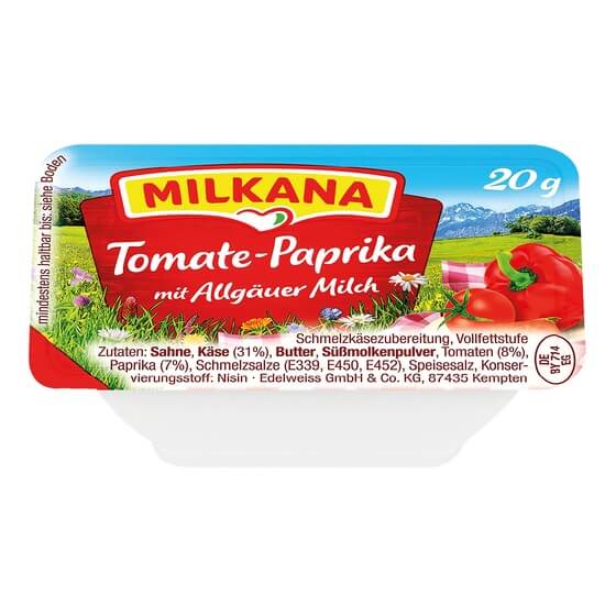 Milkana Tomate-Paprika 50% F.i.Tr. 100x20g