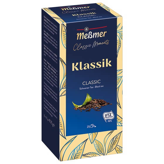 Klassik Premium Tee 25 Beutel kuvertiert Meßmer