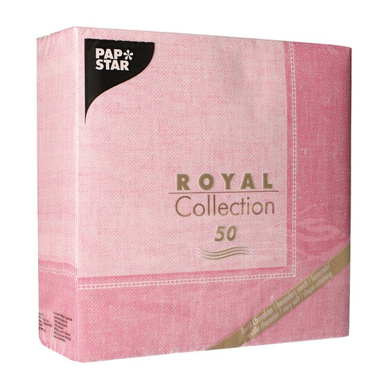 Servietten Royal Rosa Linu 40x40 50 Stück Papstar