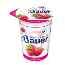 Fruchtjoghurt Erdbeer/Heidelb/Himb/Kirsch 3,5% 20x250g Bauer
