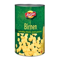 Birnen gewürfelt leicht gezuckert 4,25kg/3kg Belsun