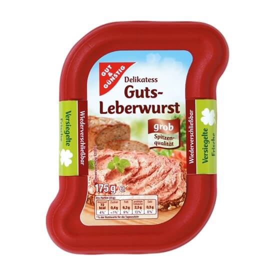 Leberwurst(Schwein)grob im Becher 175g G&G
