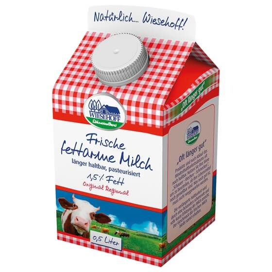 Fettarme Milch 1,5% 500ml Wiesehoff