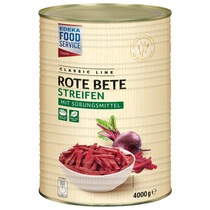 Rote Beete Streifen mit Süßungsmittel 4kg/2,55kg EFS