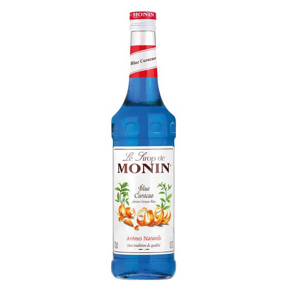Sirup Curacao Blue alkoholfrei 0,7L Glas Pfandfrei Monin