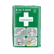 Wundverband Set 4 Funktionen Kompresse 8x12cm, Binde 6x3cm