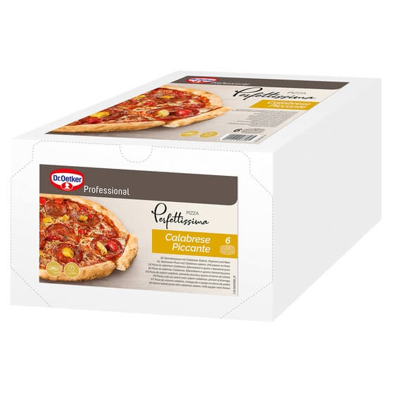 Pizza Perfettissima Calabrese Piccante 6 Stück 2,43kg Oetker
