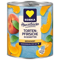 Torten-Pfirsiche in Schnitten gezuckert 820g Edeka
