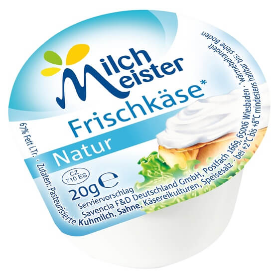 Frischkäse Natur 67% F.i.Tr. 60x20g Milchmeister