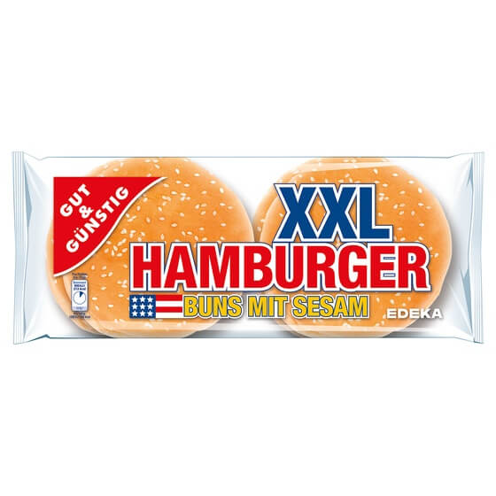 XXL Burger Brötchen 4=300g G+G