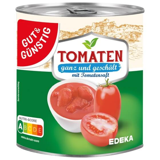Tomaten geschält 800g G&G