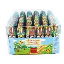 Osterhäschen 7,5cm hoch 4-fach sortiert 140x5,5g Storz