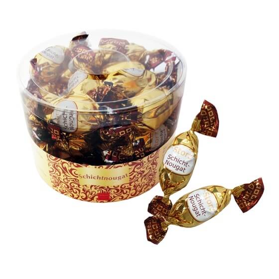 Nougat Eier massiv 30x15g Storz