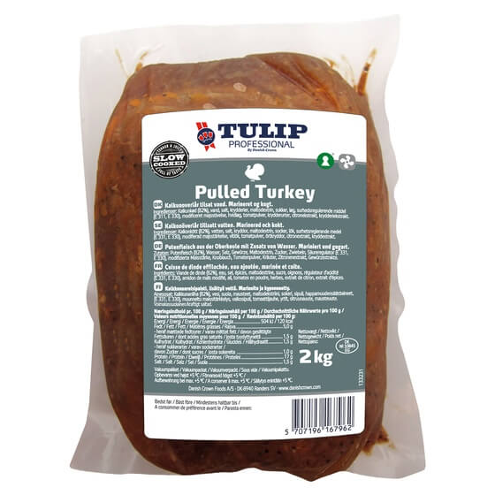 Pulled Turkey mariniert, gegart 2x2kg Tulip