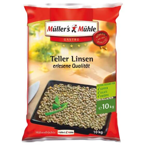 Linsen Tellerlinsen 5-6mm ODZ 10kg Müller's Mühle