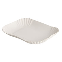 Pappschale "pure" weiß eckig 13x17,5x3cm 250St PapStar