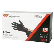 Handschuhe Latex Schwarz Gr.L 100ST Papstar