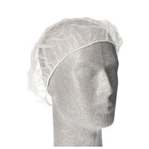Barett-Haube Vlies weiss 52cm Papstar