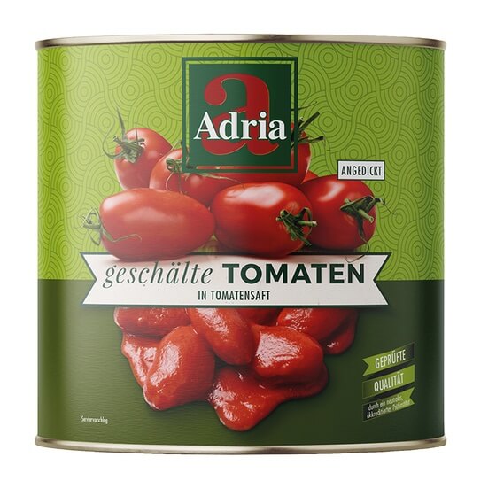 Tomaten geschält 2,5kg/1,5kg Adria