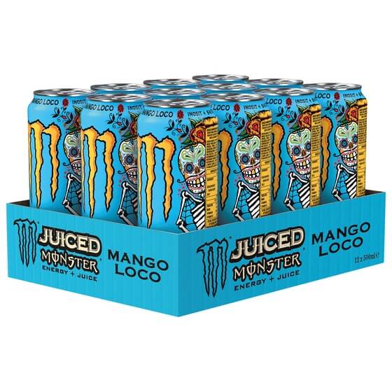 Energydrink Juice Mango Loco Dose 12x0,5l Monster