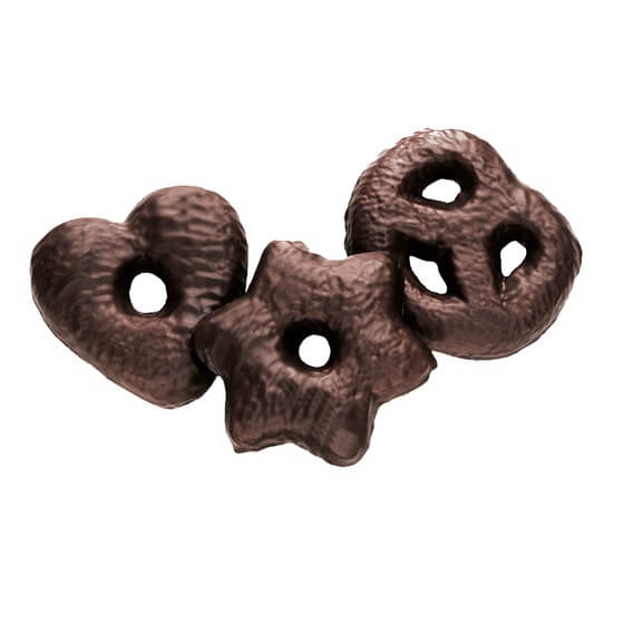 Choviva Herzen-Sterne-Brezel Lebkuchen dunkel 2,5kg Schulte
