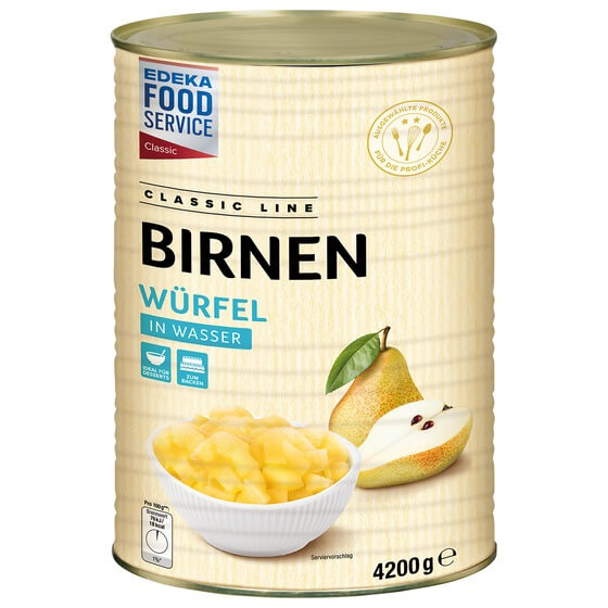 Birnen Würfel Wasser/Dunst 4,2kg/2,8kg EFS