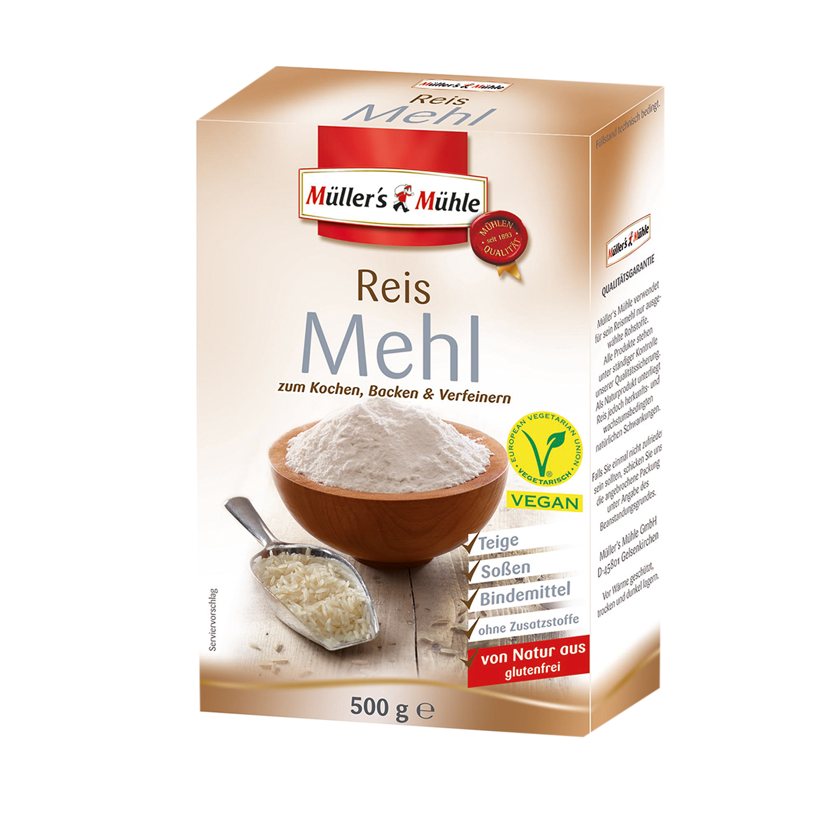 Reismehl ODZ 500g Müller's Mühle