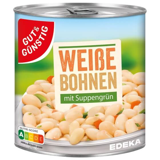 Weisse Bohnen mit Suppengrün 800g Gut & Günstig