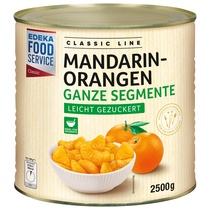 Mandarinen-Orangen Ganze Segmente gezuckert 2,5kg/1,5kg EFS