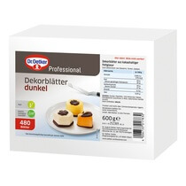 Schoko Dekorblätter Zartbitter 3fach ODZ 600g/480ST Oetker