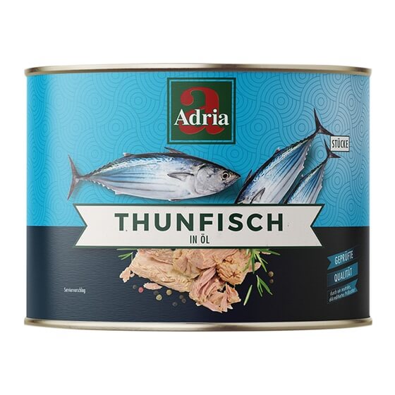 Thunfisch in Sonnenblumenöl 1,705kg/1,4kg Adria