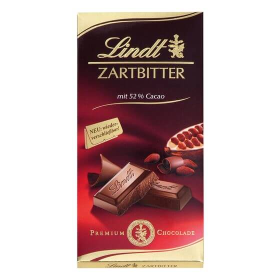 Lindt Zartbitter Schokolade 10x100g