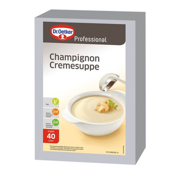 Champignon Cremesuppe für 30 Liter 3kg Oetker