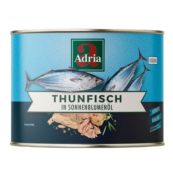 Thunfisch in Sonnenblumenöl 1,705kg/1,26kg Adria