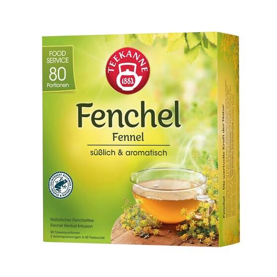 Fenchel Tee 80 Beutel Glasportion Teekanne