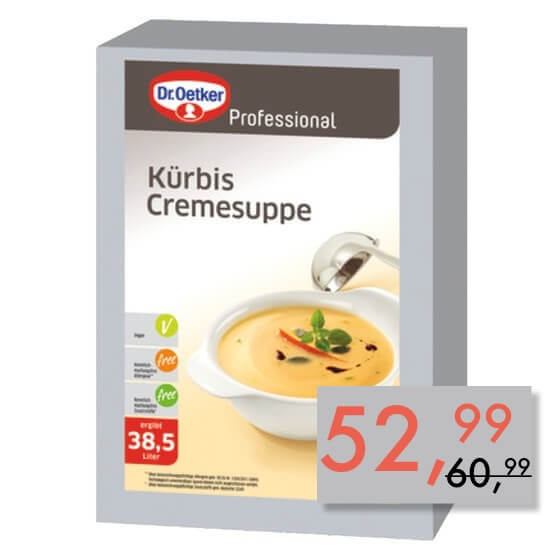 Kürbiscremesuppe 3kg Dr.Oetker