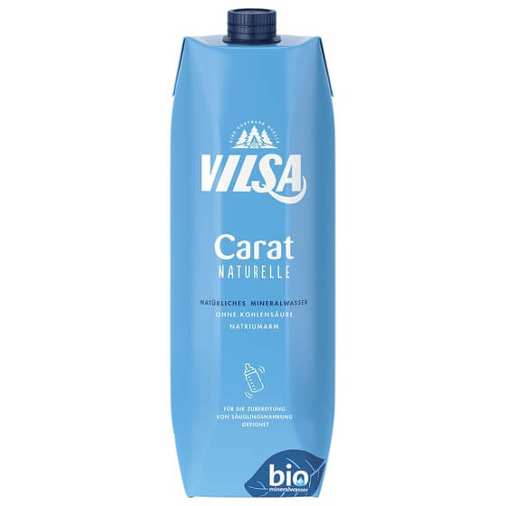 Mineralwasser Bio Carat Naturelle 1l Tetra Pak Vilsa