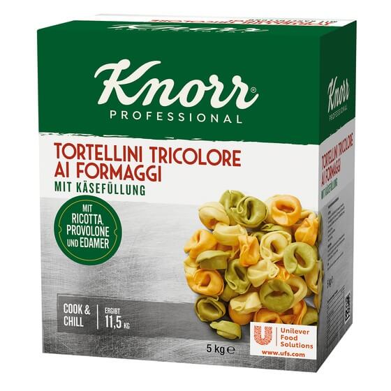 Tortellini Tricolore mit Käsefüllung 5kg ODZ Knorr