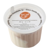 Mini Vanille-Schokoladen Eisbecher 36x80ml Van Gils