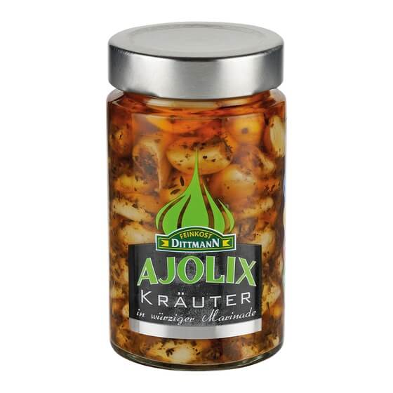 Knoblauchzehen in Kräutermarinade 225g Dittmann