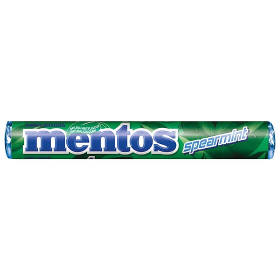 Mentos Spearmint Rolle Kaudragees 25g/Rolle
