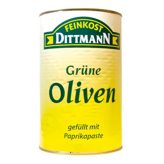Oliven mit Paprika-Paste 4kg/2,75kg Dittmann