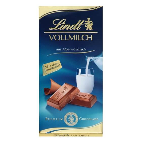 Alpenvollmilch Schokolade 10x100g Lindt