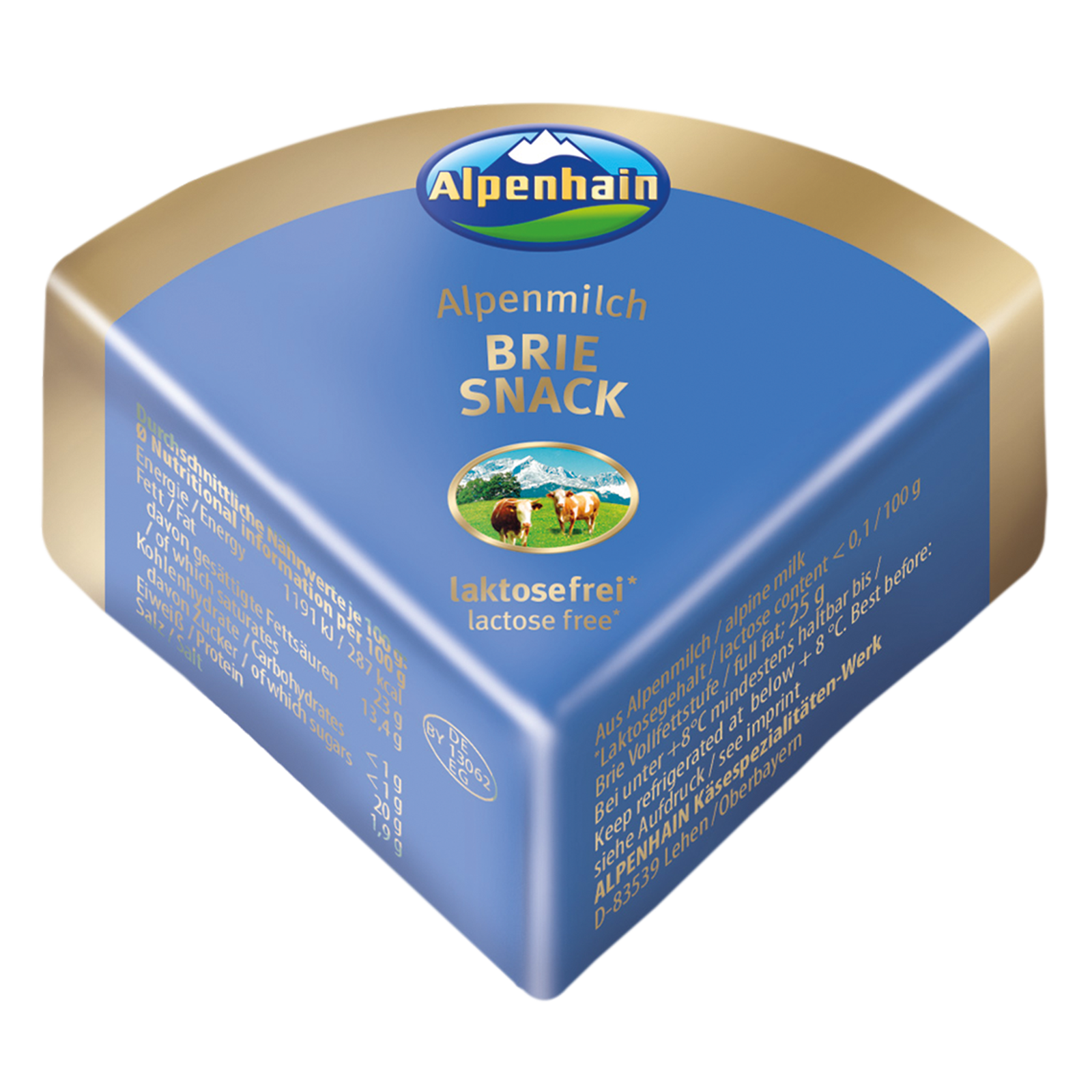Brie-Snack 45% F.i.Tr. lactosefrei 50x25g Alpenhain